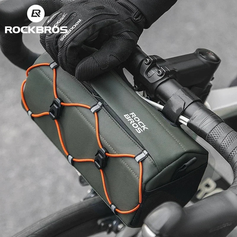Bicycle Handlebar Bag 2.2L Multifunctional Mtb Road Cycling Bike Bag Adjustable Shoulder Bag 3D Design Bicycle Packet