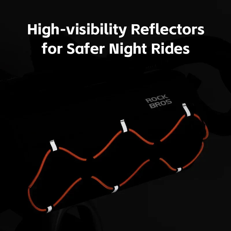 Bicycle Handlebar Bag 2.2L Multifunctional Mtb Road Cycling Bike Bag Adjustable Shoulder Bag 3D Design Bicycle Packet