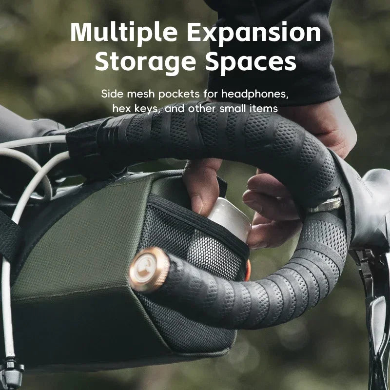 Bicycle Handlebar Bag 2.2L Multifunctional Mtb Road Cycling Bike Bag Adjustable Shoulder Bag 3D Design Bicycle Packet