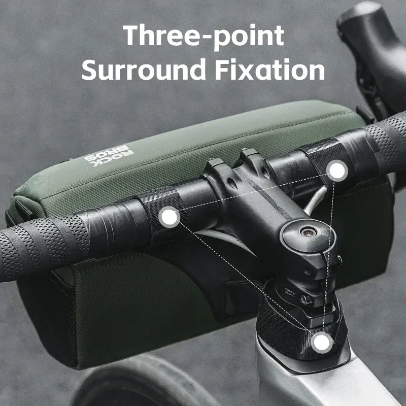 Bicycle Handlebar Bag 2.2L Multifunctional Mtb Road Cycling Bike Bag Adjustable Shoulder Bag 3D Design Bicycle Packet